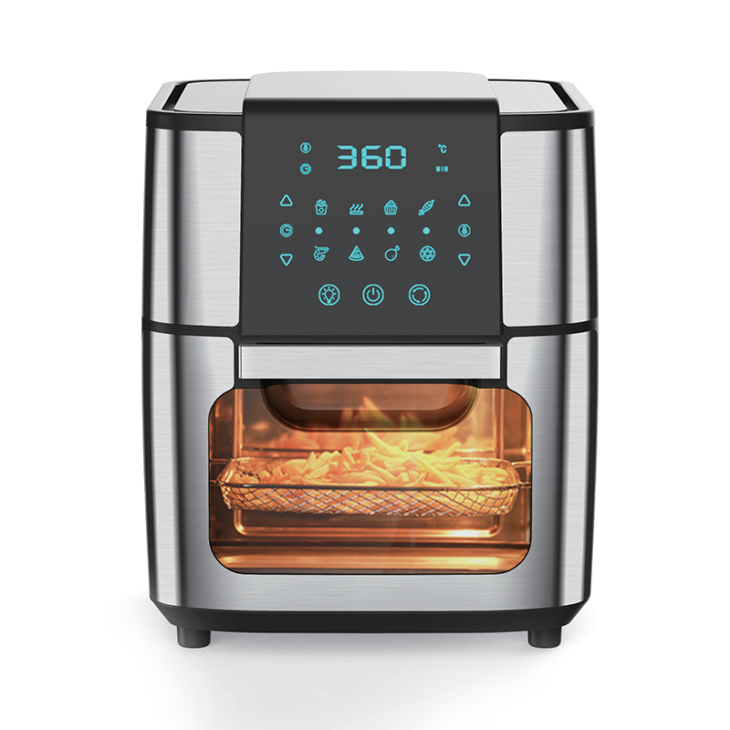 Front LCD touch visible large capacity square multi-function air oven