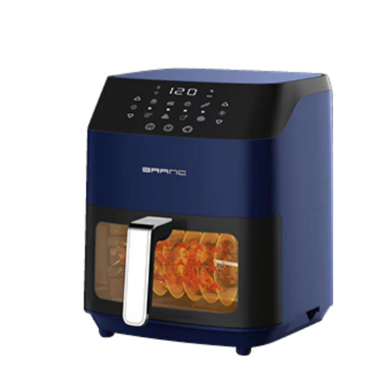 Beveled LCD display touch visible multi-function invisible square high color comfortable handle air fryer